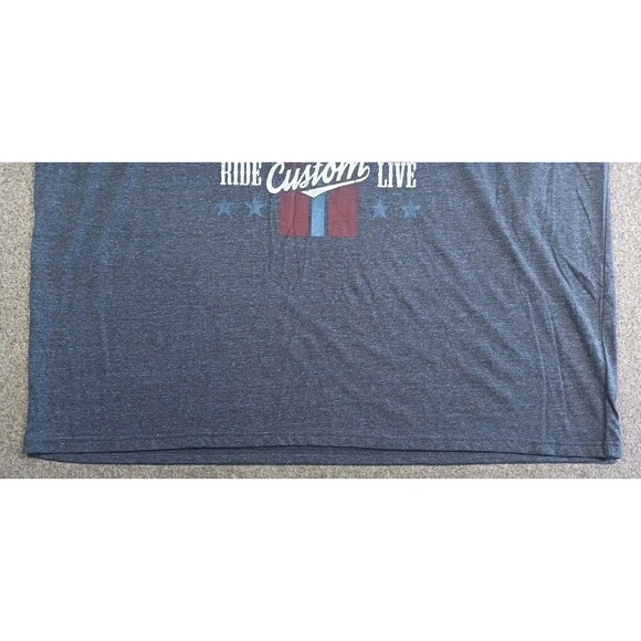 Mens Tshirt T Shirt 3XL Motorcycle Legendry Power Live to Ride to Live Liberty - Picture 2 of 7
